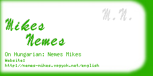 mikes nemes business card